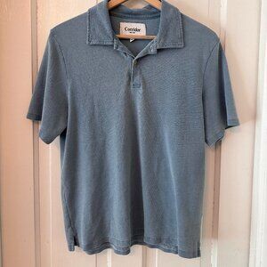 Corridor SS Polo - Washed Indigo